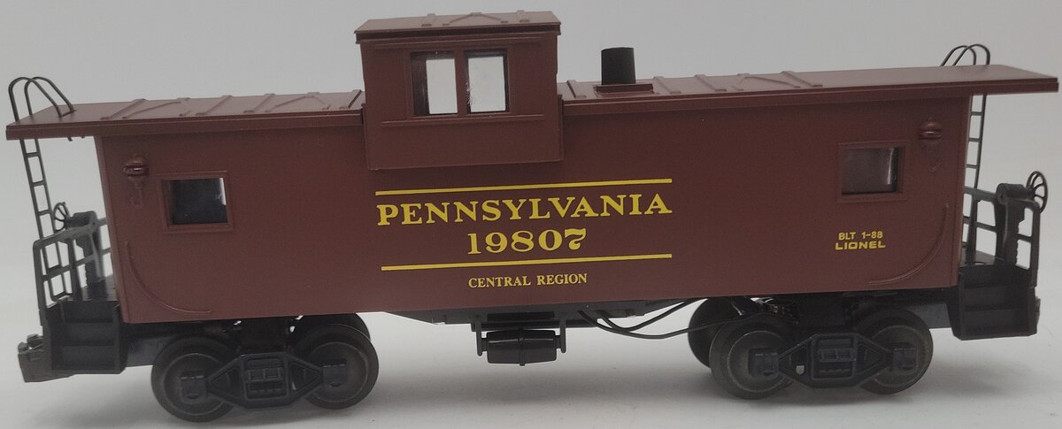 Lionel 6-19807 O Gauge Pennsylvania Extended Vision Smoking Caboose #19807 EX/Box