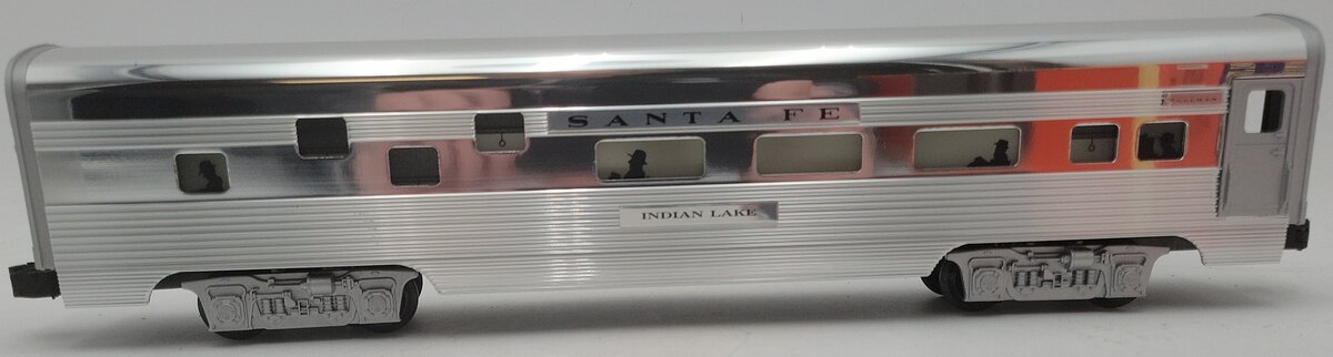 Lionel 6-19138 O Gauge Santa Fe "Indian Lake" Aluminum Duplex Roomette Car EX/Box