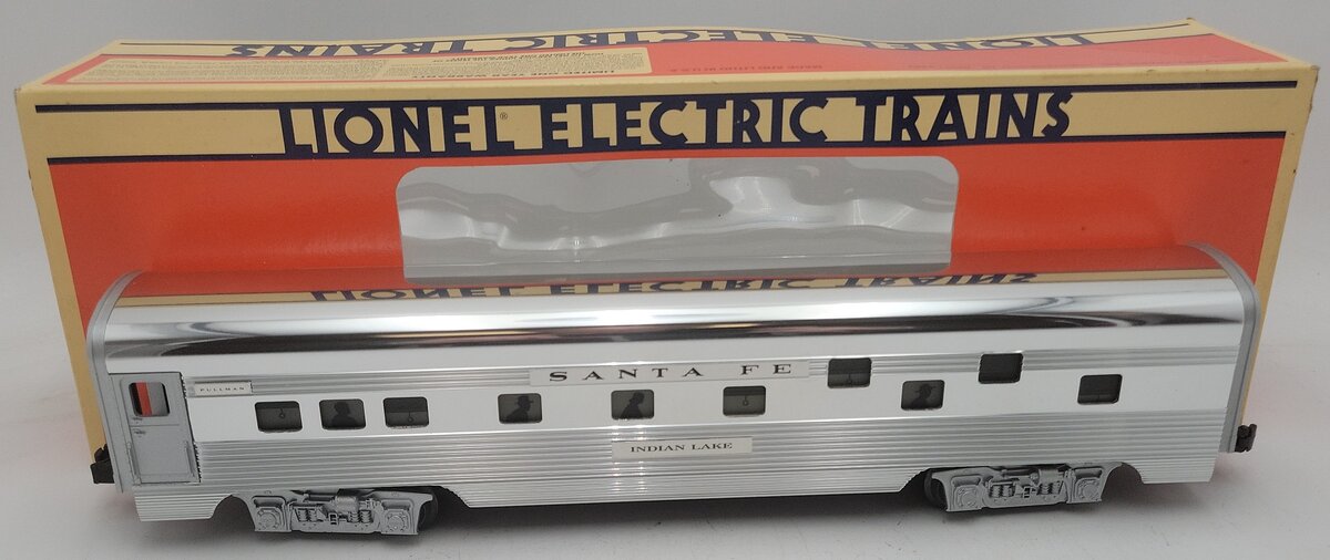 Lionel 6-19138 O Gauge Santa Fe "Indian Lake" Aluminum Duplex Roomette Car EX/Box