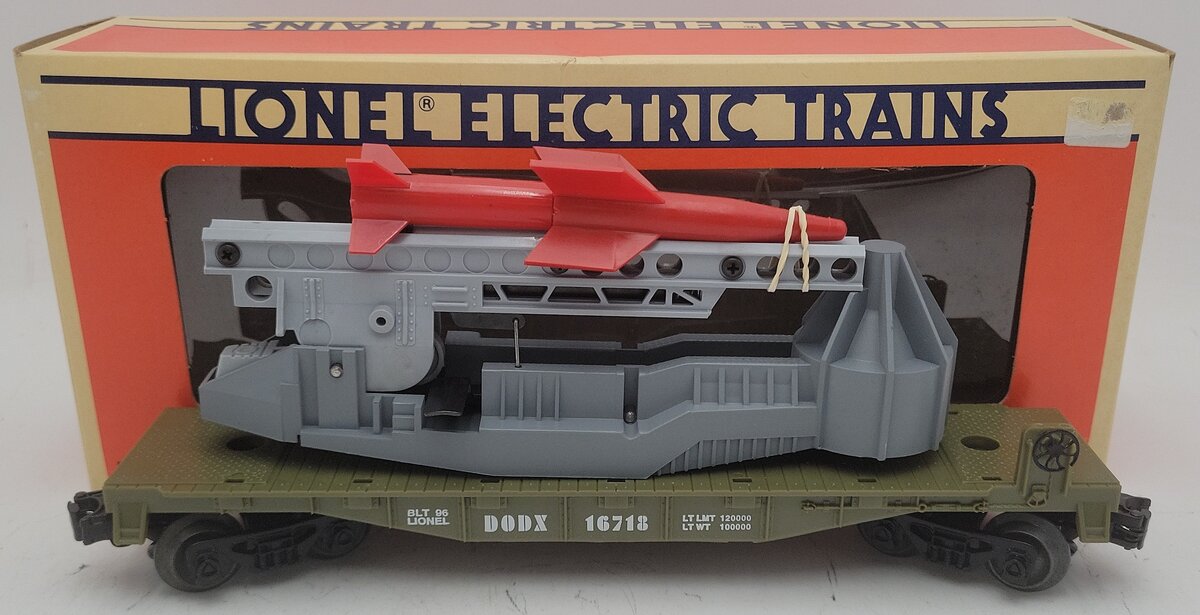 Lionel 6-16718 O Gauge U.S. Marine Corps Missile-Launching Car EX/Box
