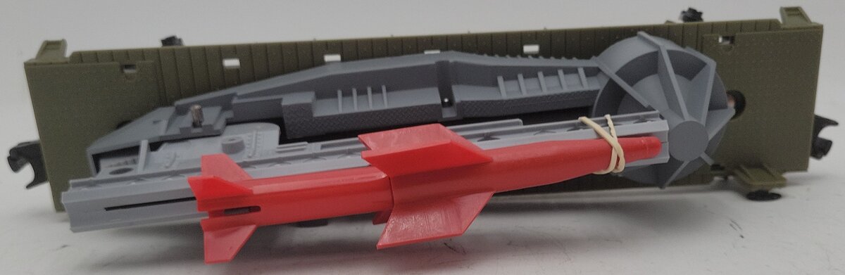 Lionel 6-16718 O Gauge U.S. Marine Corps Missile-Launching Car EX/Box
