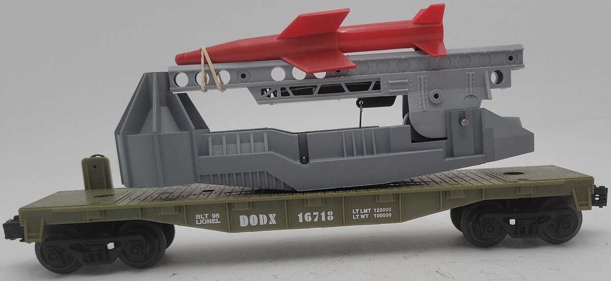 Lionel 6-16718 O Gauge U.S. Marine Corps Missile-Launching Car EX/Box