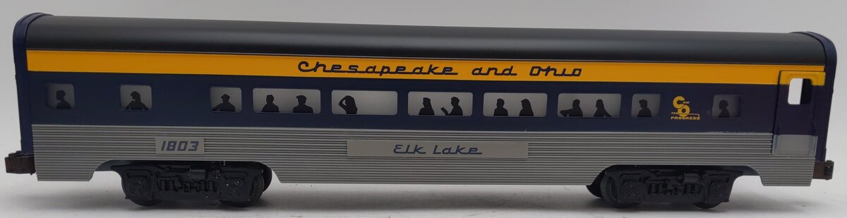 Lionel 6-19147 O Gauge Chesapeake & Ohio Aluminum "Elk Lake" Passenger Car #1803 EX/Box