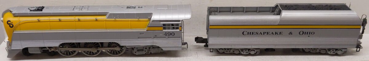 Lionel 6-18043 O Chesapeake & Ohio Streamlined Hudson & Tender #490 with RSII EX/Box