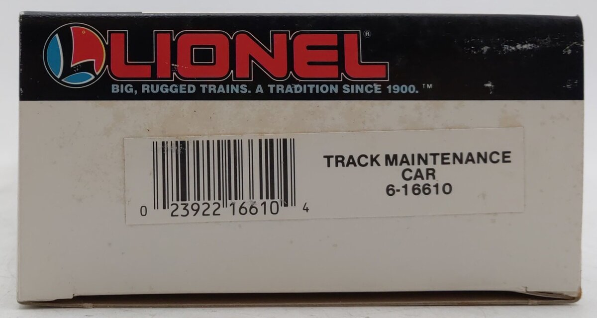 Lionel 6-16610 O Gauge Track Maintenance Car #16610 NIB