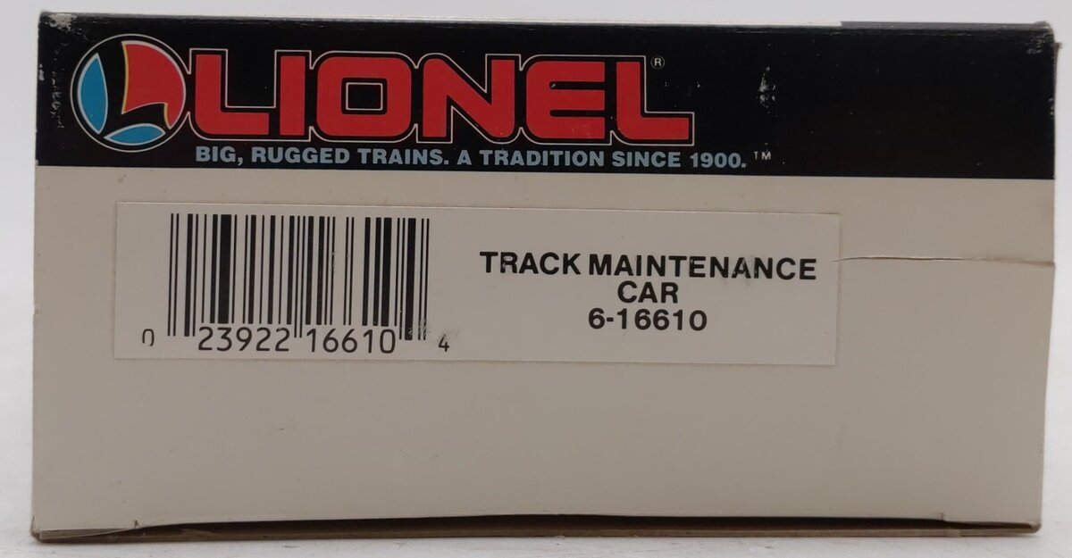 Lionel 6-16610 O Gauge Track Maintenance Car #16610 NIB