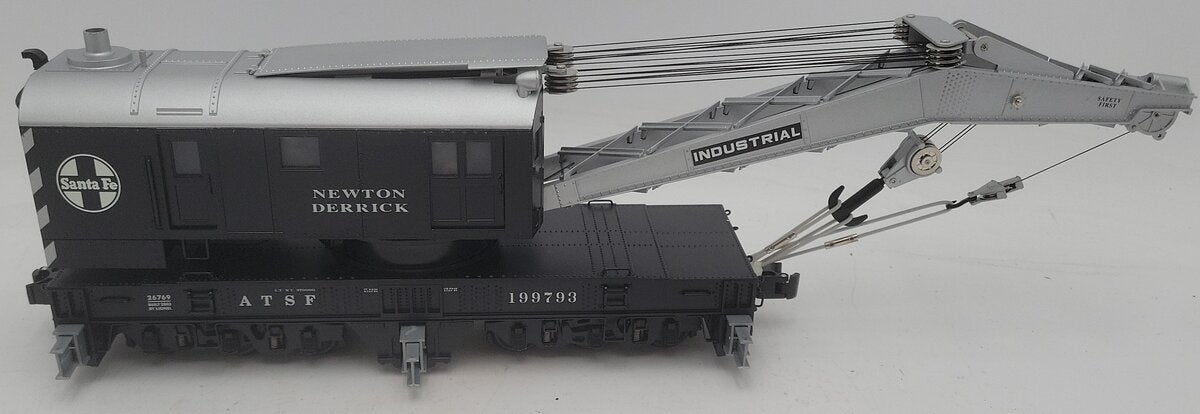 Lionel 6-26769 O Gauge Santa Fe Crane Car with TMCC #199793 LN/Box