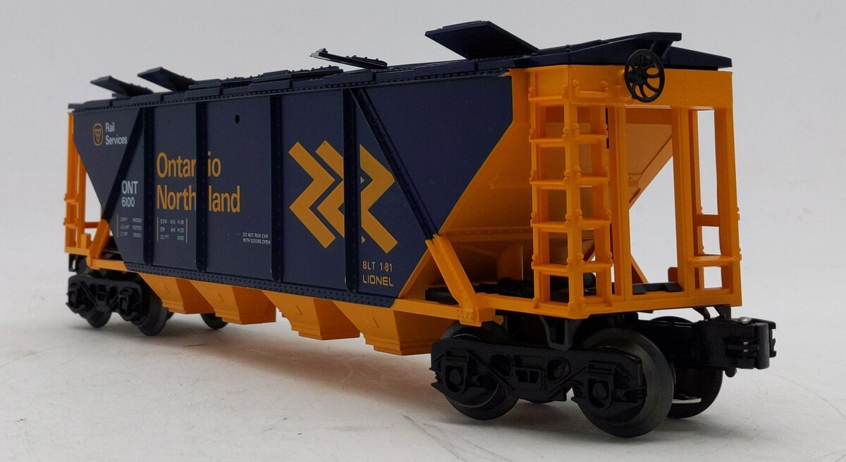 Lionel 6-6100 O Gauge Ontario Northland Covered Quad Hopper NIB