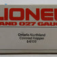 Lionel 6-6100 O Gauge Ontario Northland Covered Quad Hopper NIB