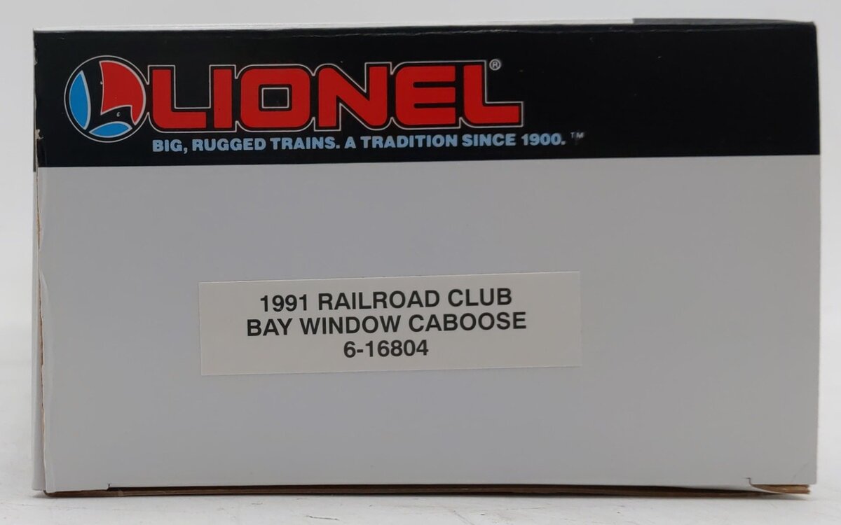 Lionel 6-16804 O Gauge Lionel Railroader Club Bay Window Caboose #16804 LN/Box