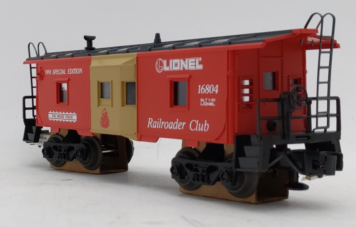 Lionel 6-16804 O Gauge Lionel Railroader Club Bay Window Caboose #16804 LN/Box