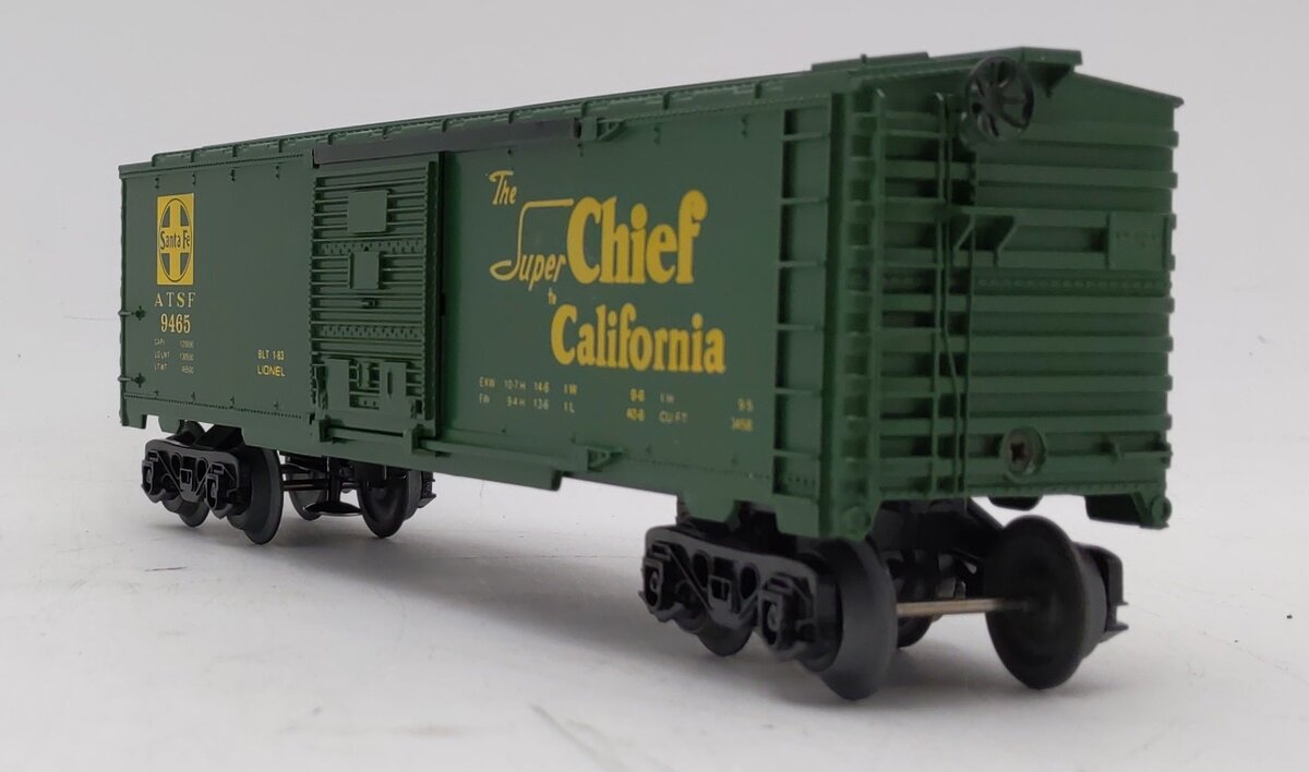 Lionel 6-9465 O Gauge AT&SF Green Boxcar #9465 LN/Box