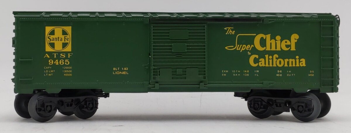 Lionel 6-9465 O Gauge AT&SF Green Boxcar #9465 LN/Box