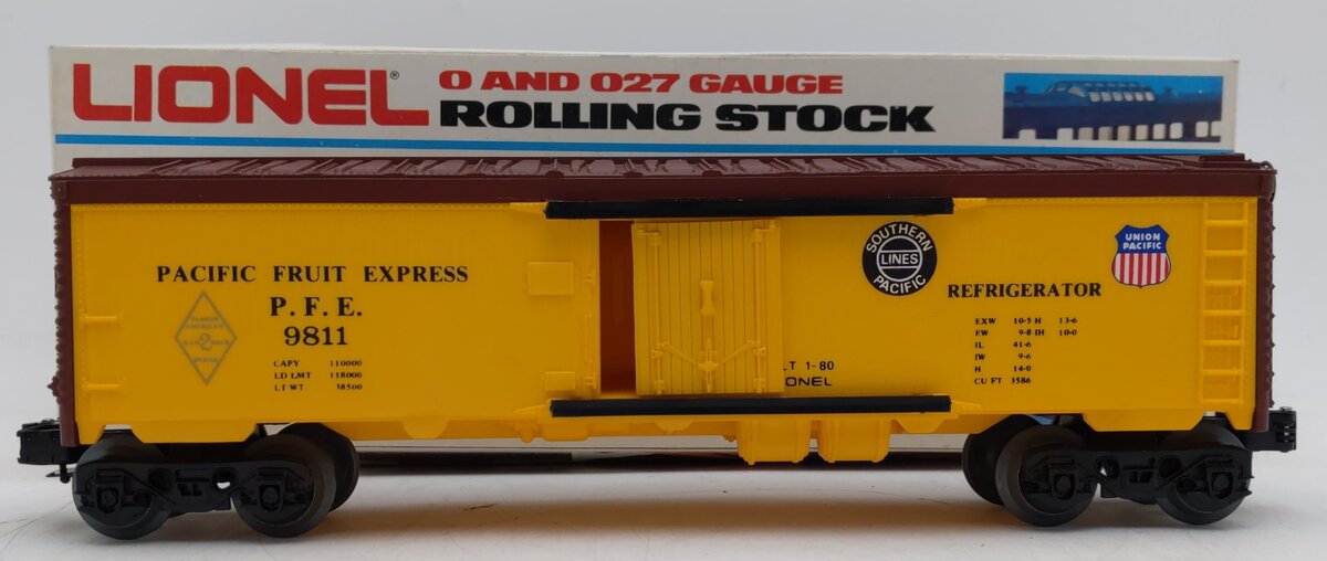 Lionel 6-9811 O Gauge SP/UP FARR Pacific Fruit Express Reefer Car #9811 LN/Box