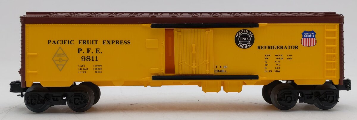 Lionel 6-9811 O Gauge SP/UP FARR Pacific Fruit Express Reefer Car #9811 LN/Box