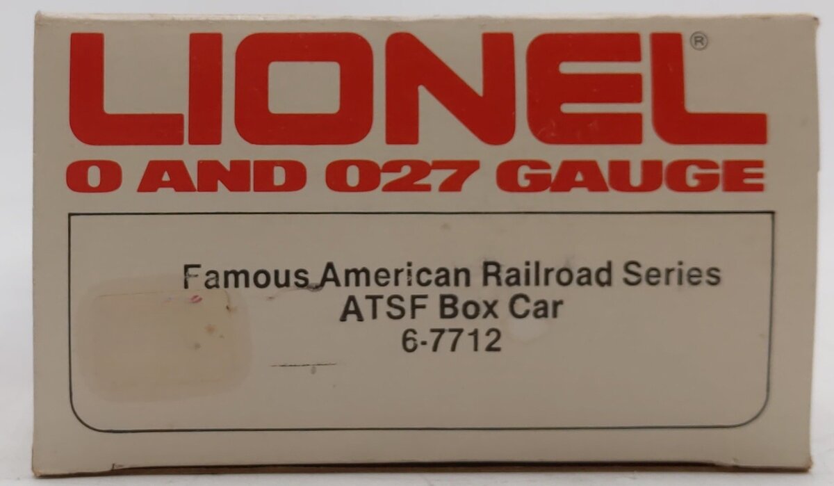 Lionel 6-7712 O Gauge ATSF Famous American Railroad Series Box Car LN/Box