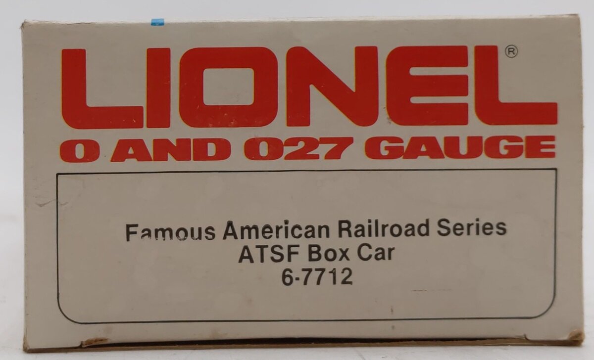 Lionel 6-7712 O Gauge ATSF Famous American Railroad Series Box Car LN/Box