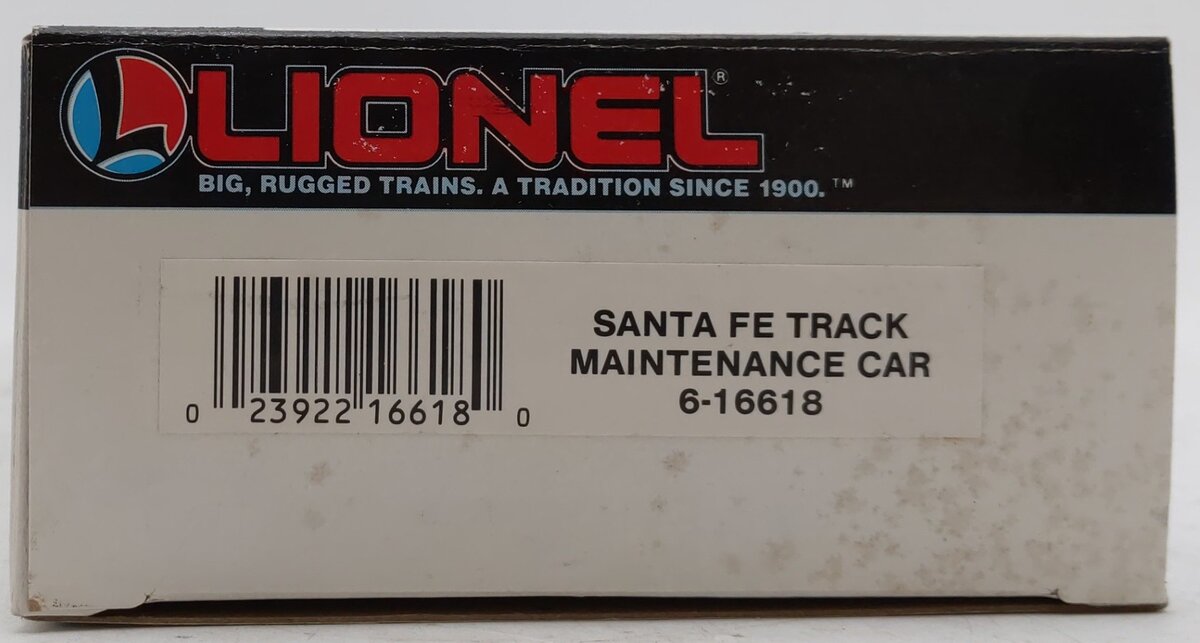 Lionel 6-16618 O Gauge Santa Fe Track Maintenance Car NIB