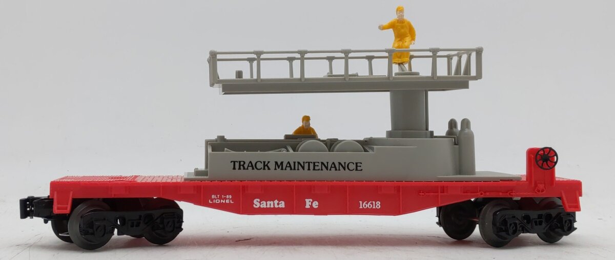 Lionel 6-16618 O Gauge Santa Fe Track Maintenance Car NIB