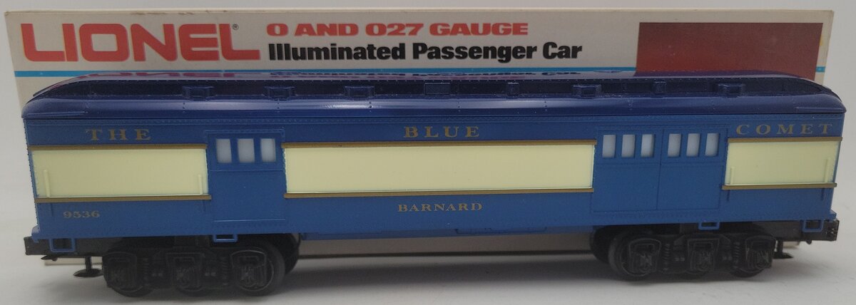 Lionel 6-9536 O Gauge Blue Comet "Barnard" Baggage Car EX/Box