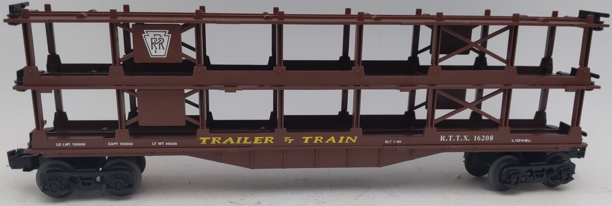 Lionel 6-16208 O Gauge Pennsylvania Railroad Auto Car with 6 Diecast Vehicles EX/Box