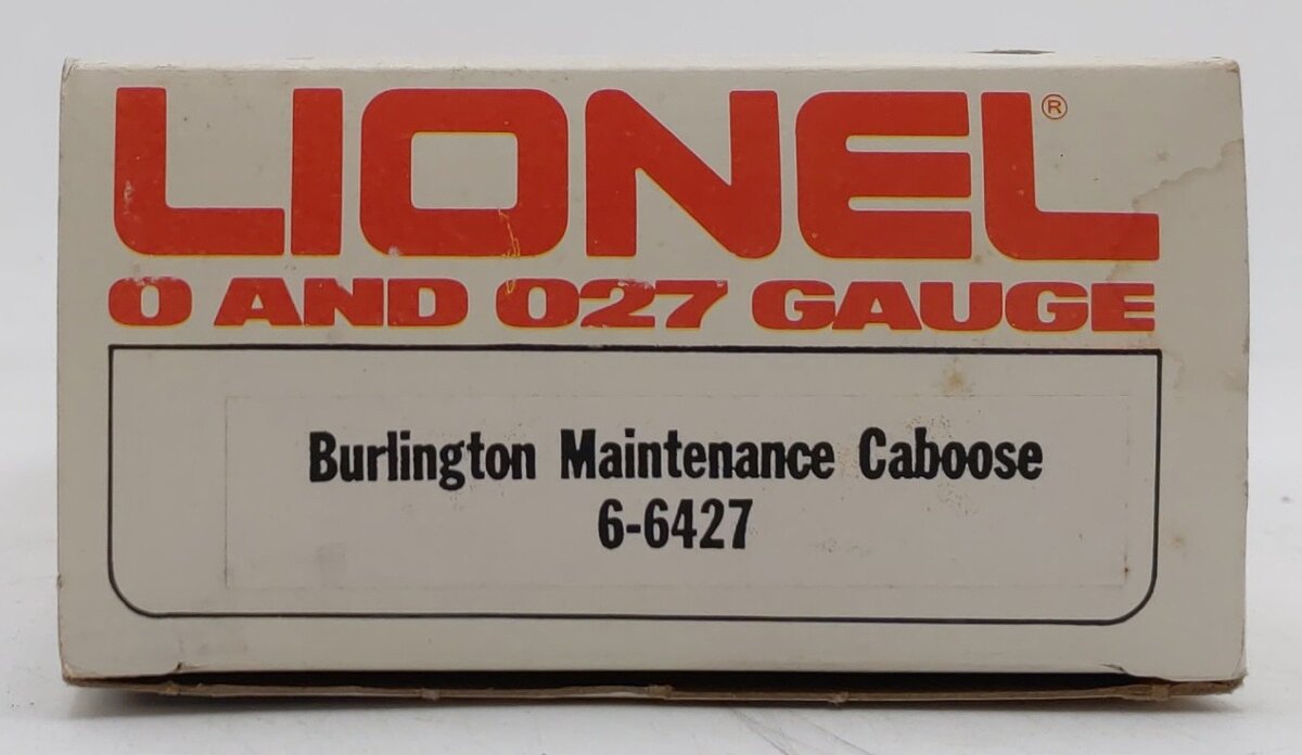 Lionel 6-6427 O Gauge Burlington Northern Maintenance Caboose LN/Box