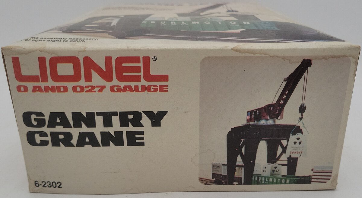 Lionel 6-2302 O Gauge Union Pacific Manual Gantry Crane EX/Box