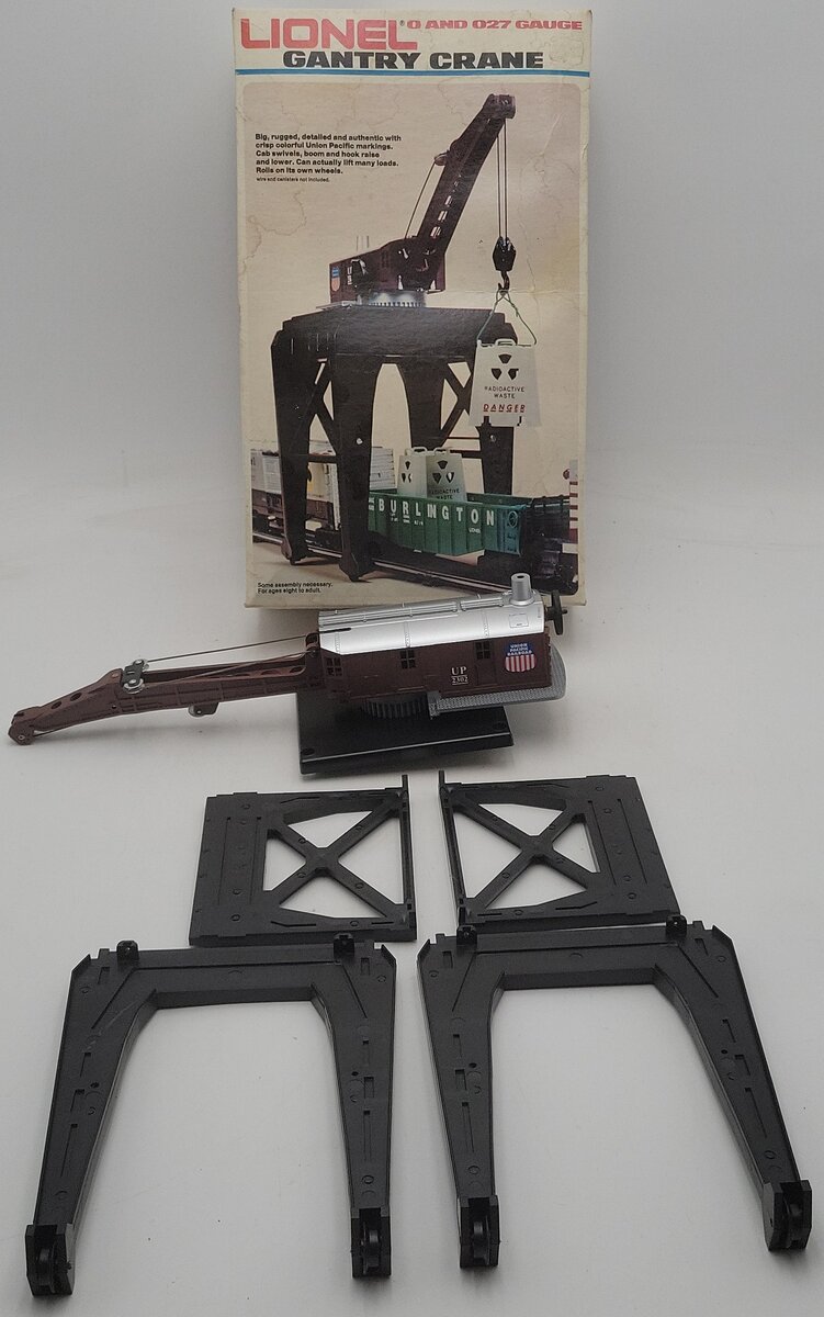 Lionel 6-2302 O Gauge Union Pacific Manual Gantry Crane EX/Box