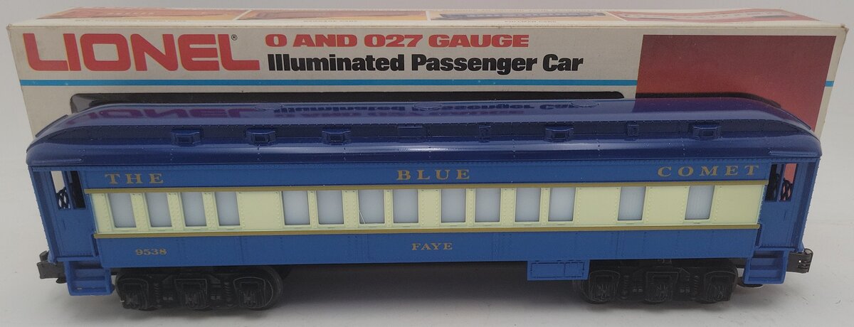 Lionel 6-9538 O Gauge Blue Comet "Faye" Pullman Passenger Car #9538 EX/Box