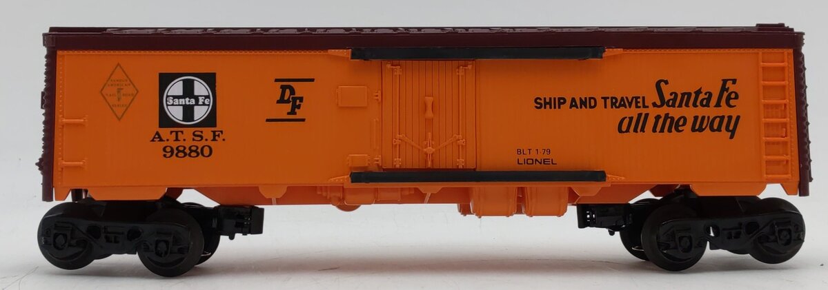 Lionel 6-9880 O Gauge AT&SF Famous American Railroad Refrigerator Car NIB