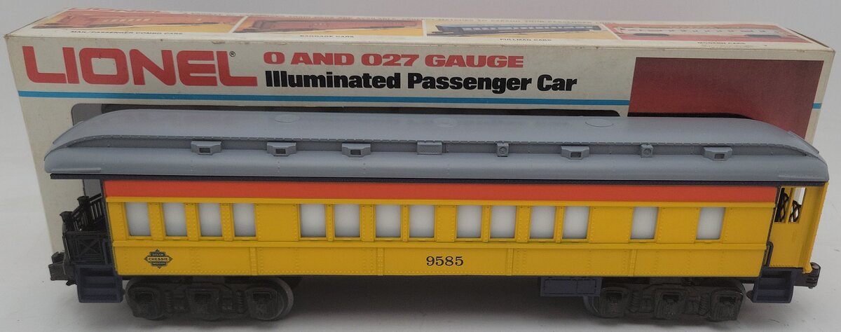 Lionel 6-9585 O Gauge Chessie Steam Special Observation Car #9585 EX/Box