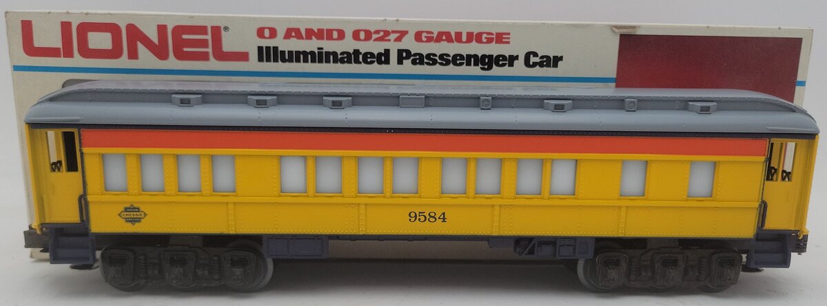 Lionel 6-9584 O Gauge Chessie Steam Special Passenger Car EX/Box