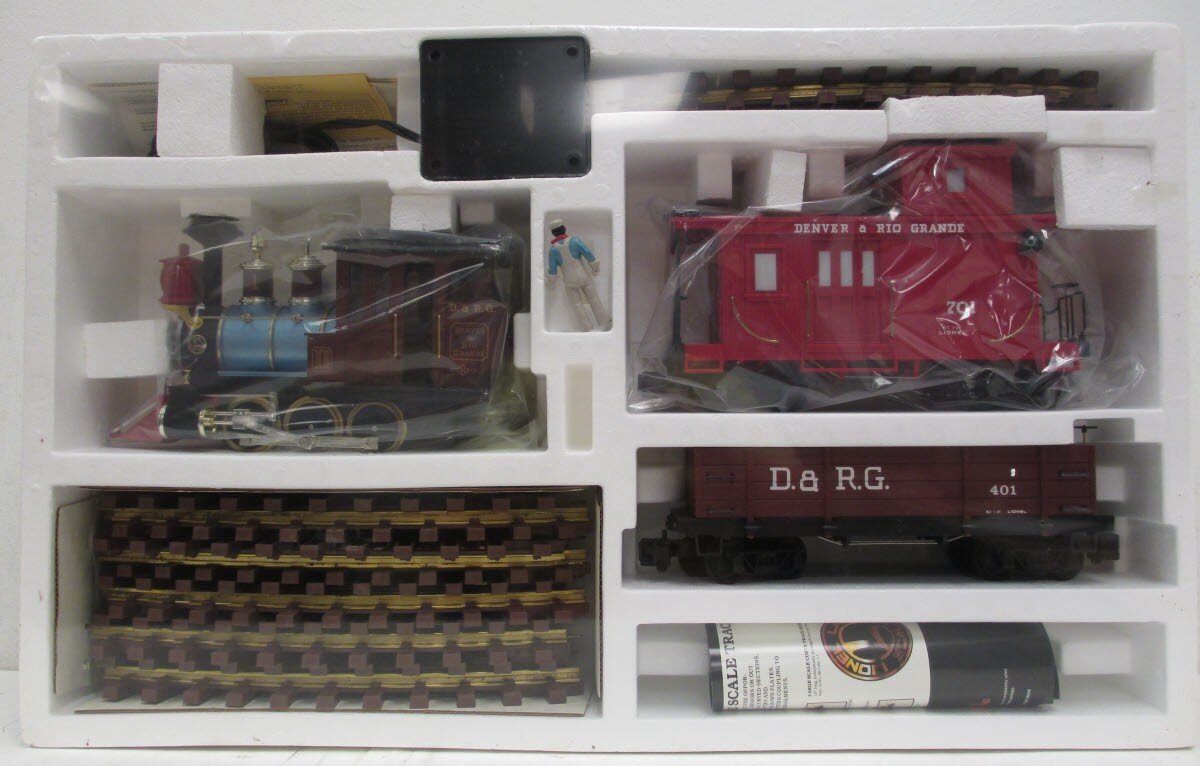Lionel 8-81000 Gold Rush Special G Gauge Steam Freight Train Set MT/Box
