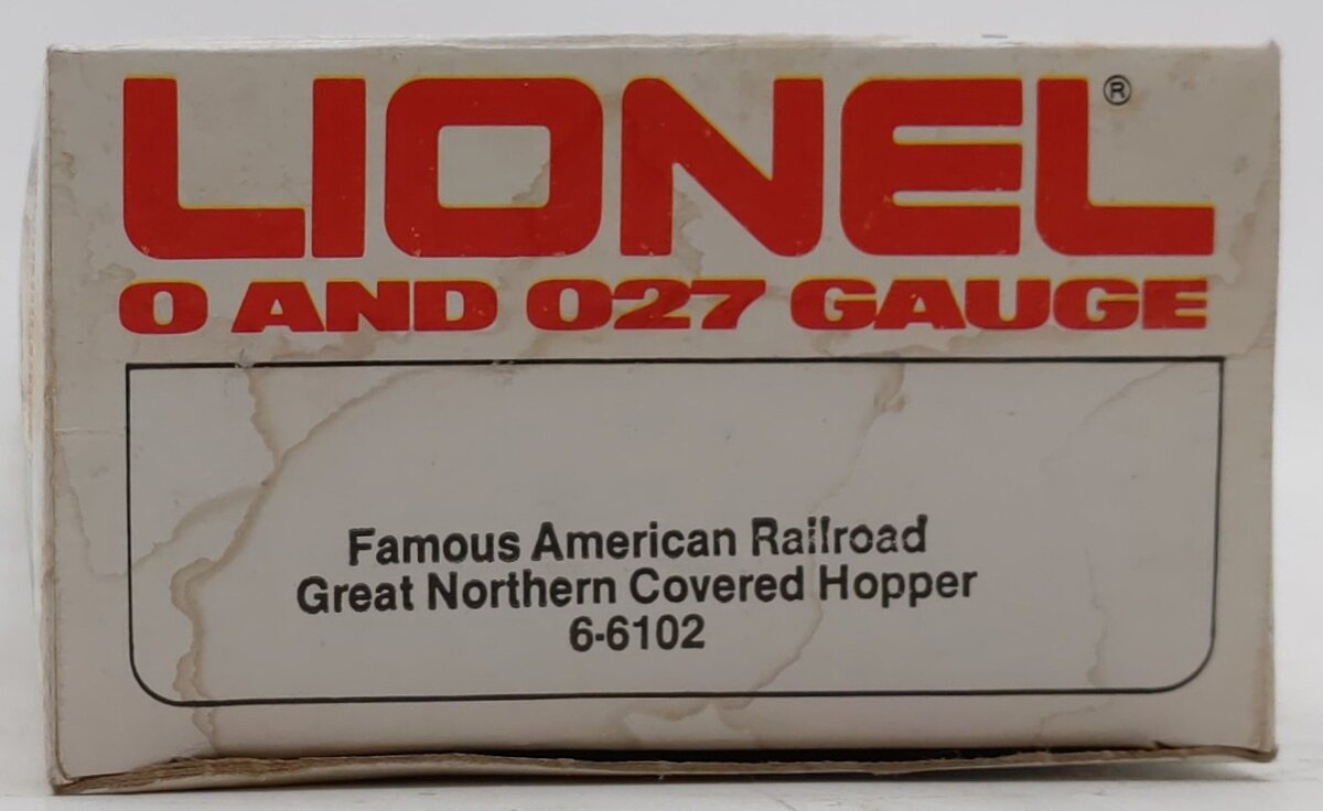 Lionel 6-6102 O Gauge Great Northern 4-Bay Covered Hopper LN/Box
