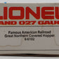 Lionel 6-6102 O Gauge Great Northern 4-Bay Covered Hopper LN/Box