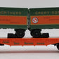 Lionel 6-9282 O Gauge Great Northern Flatcar #9282 with Trailers EX/Box