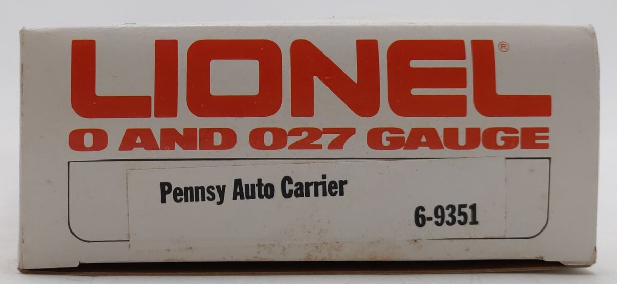 Lionel 6-9351 O Gauge Pennsylvania Auto Carrier NIB