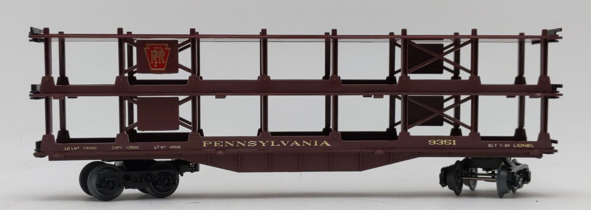 Lionel 6-9351 O Gauge Pennsylvania Auto Carrier NIB