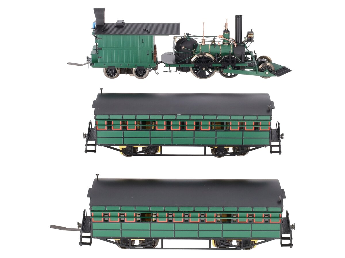 Lionel 6-30088 O Gauge BRASS John Bull Steam Passenger Train Set NIB