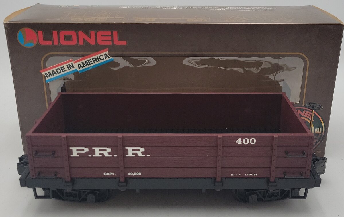 Lionel 8-87400 G Gauge Pennsylvania Gondola #400 EX/Box