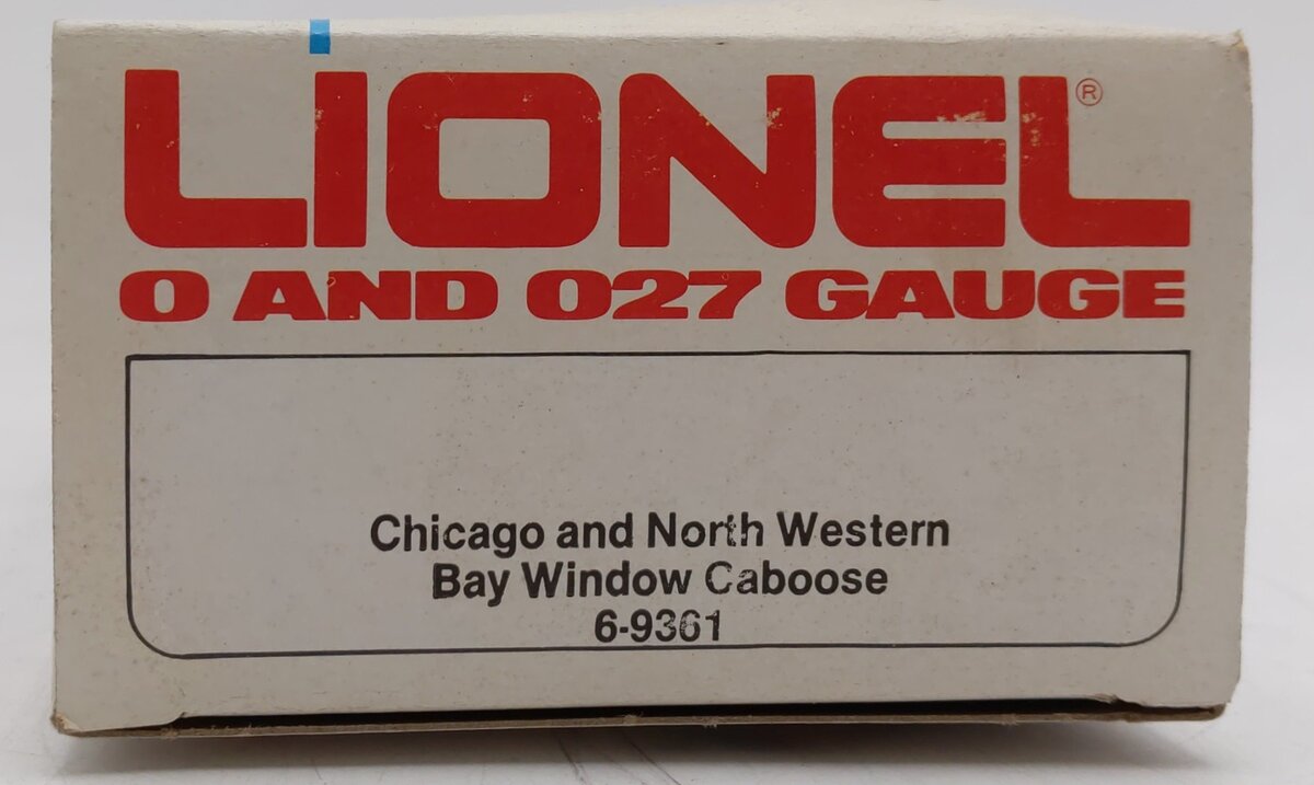 Lionel 6-9361 O Chicago & North Western Bay Window Illuminated Caboose #9361 NIB