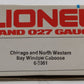Lionel 6-9361 O Chicago & North Western Bay Window Illuminated Caboose #9361 NIB