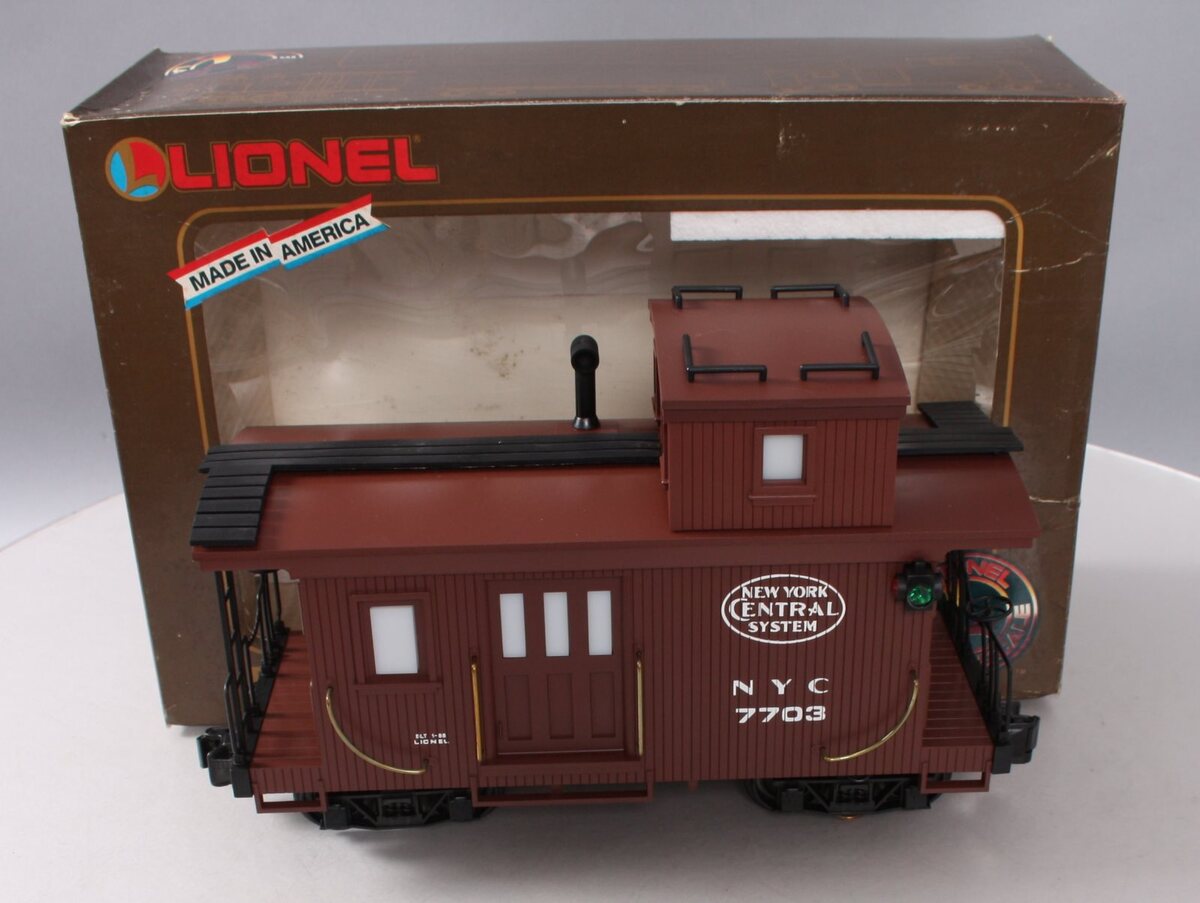 Lionel 8-87703 G Scale New York Central Illuminated Caboose EX/Box