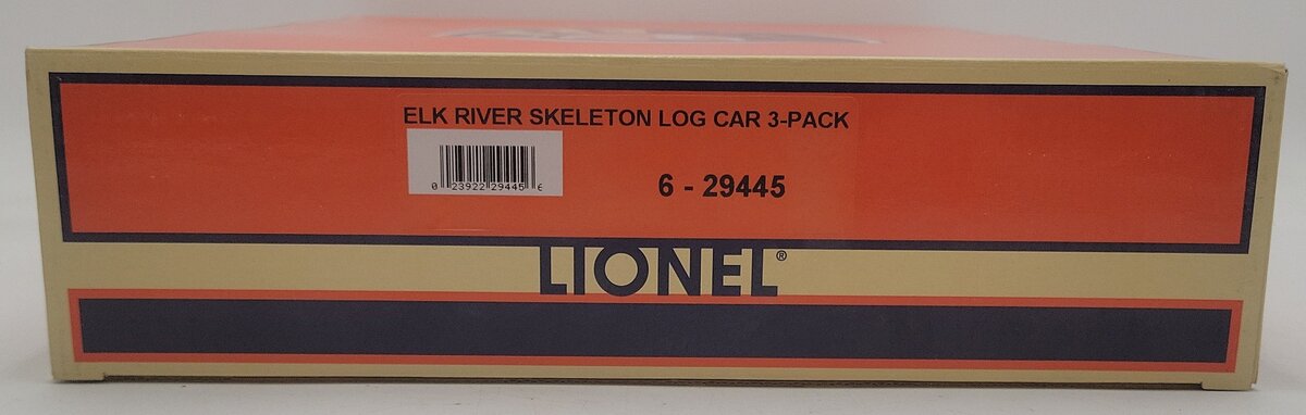 Lionel 6-29445 Elk River Skeleton Log 3-Car Set EX/Box