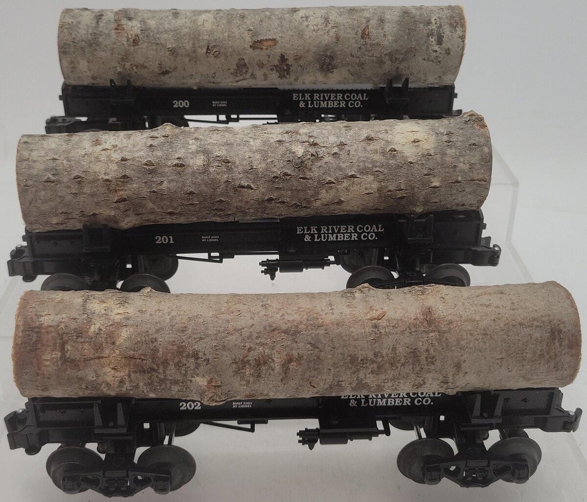 Lionel 6-29445 Elk River Skeleton Log 3-Car Set EX/Box
