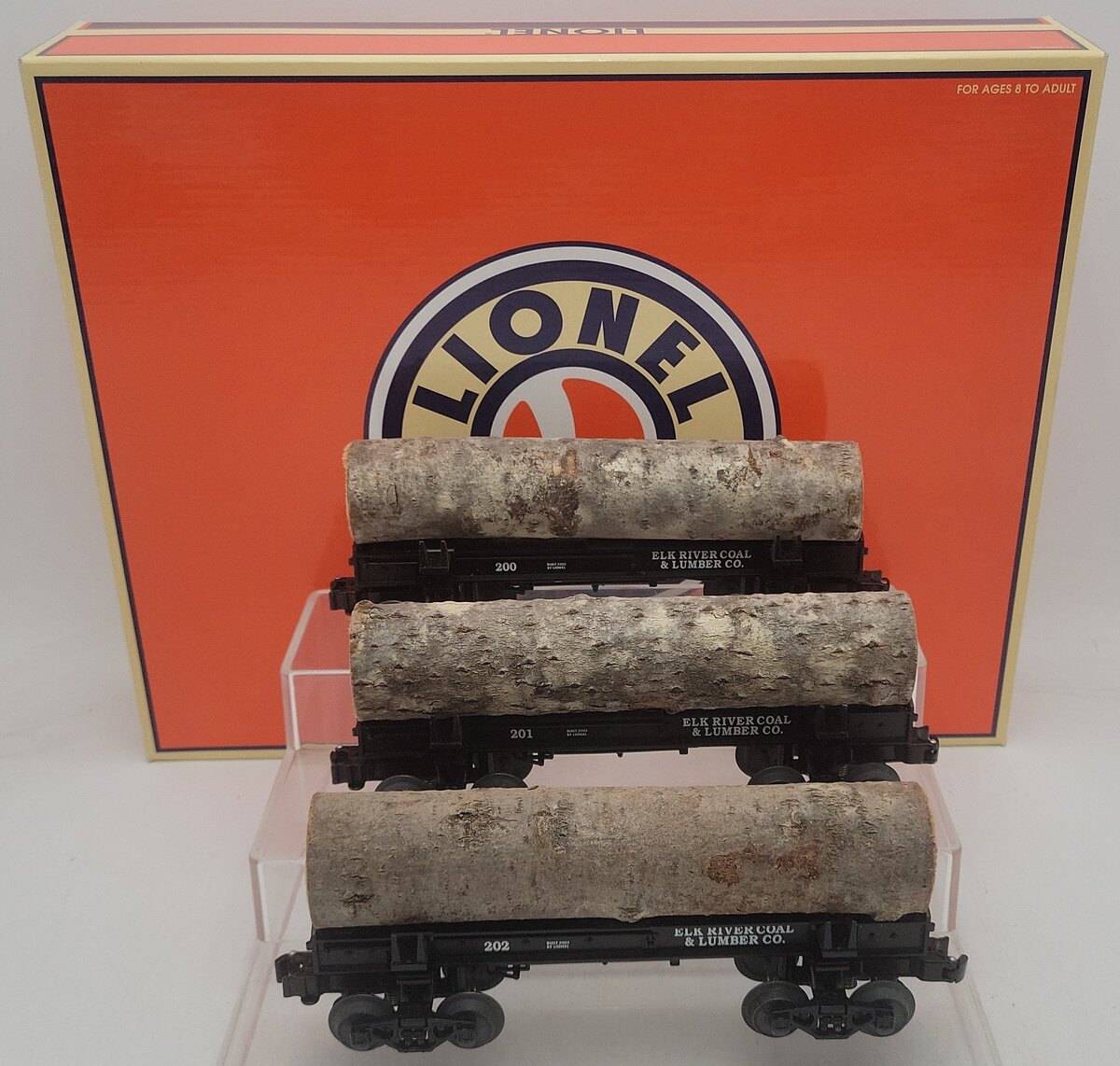 Lionel 6-29445 Elk River Skeleton Log 3-Car Set EX/Box