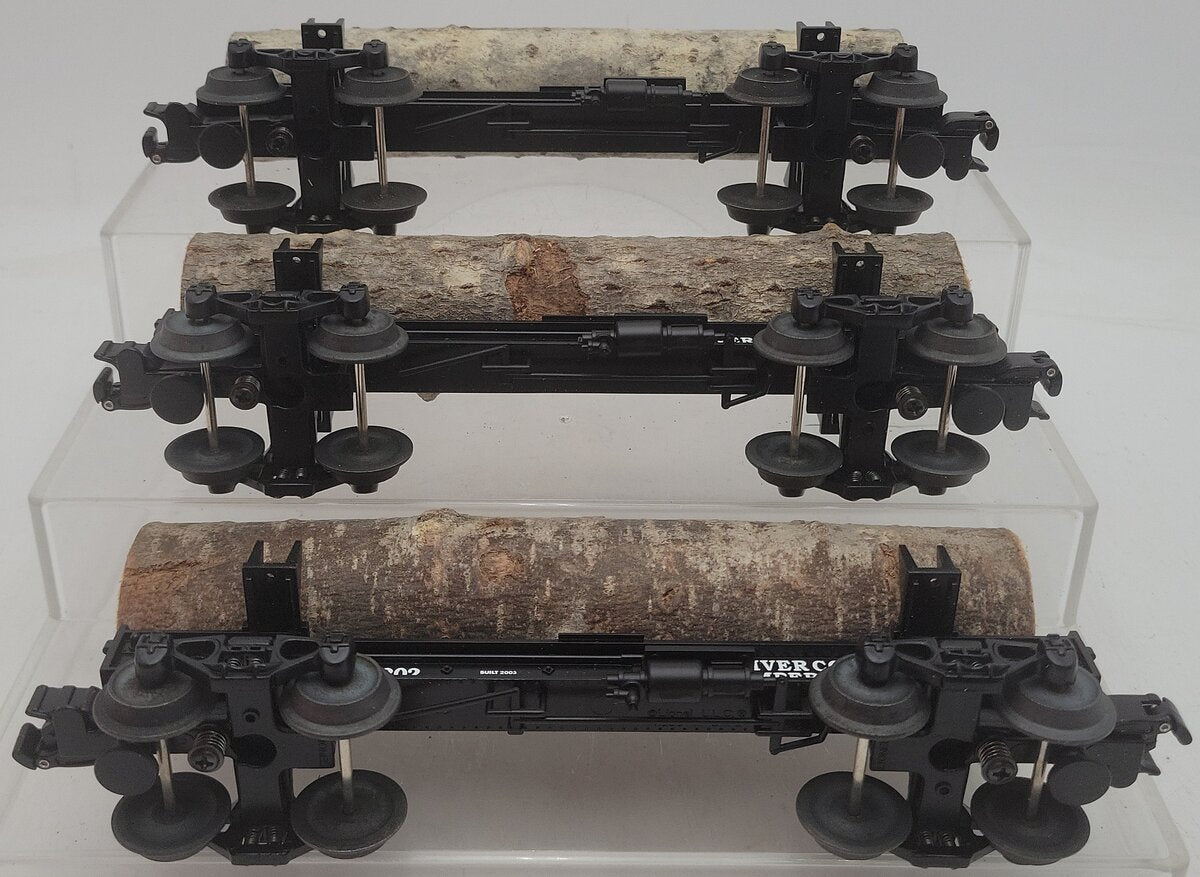 Lionel 6-29445 Elk River Skeleton Log 3-Car Set EX/Box