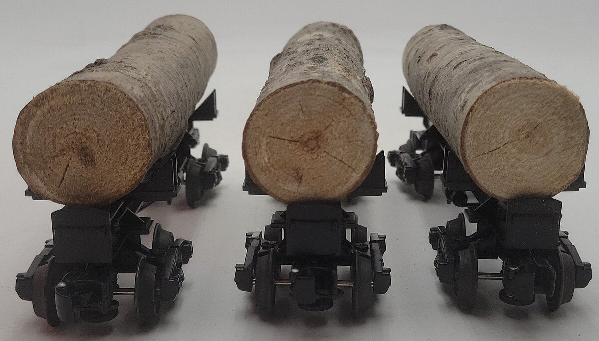 Lionel 6-29445 Elk River Skeleton Log 3-Car Set EX/Box