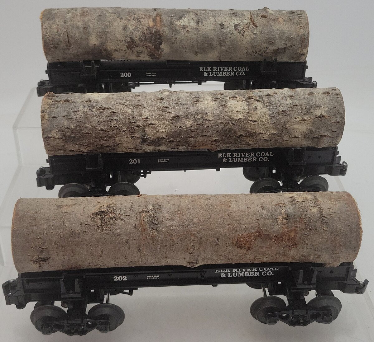 Lionel 6-29445 Elk River Skeleton Log 3-Car Set EX/Box