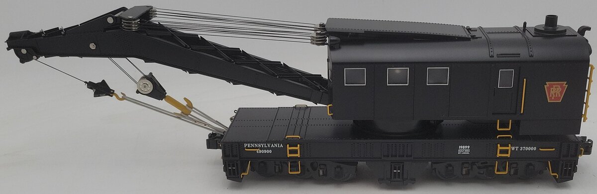 Lionel 6-19899 O Gauge Pennsylvania Railroad TMCC Operating Crane Car #490900 EX/Box